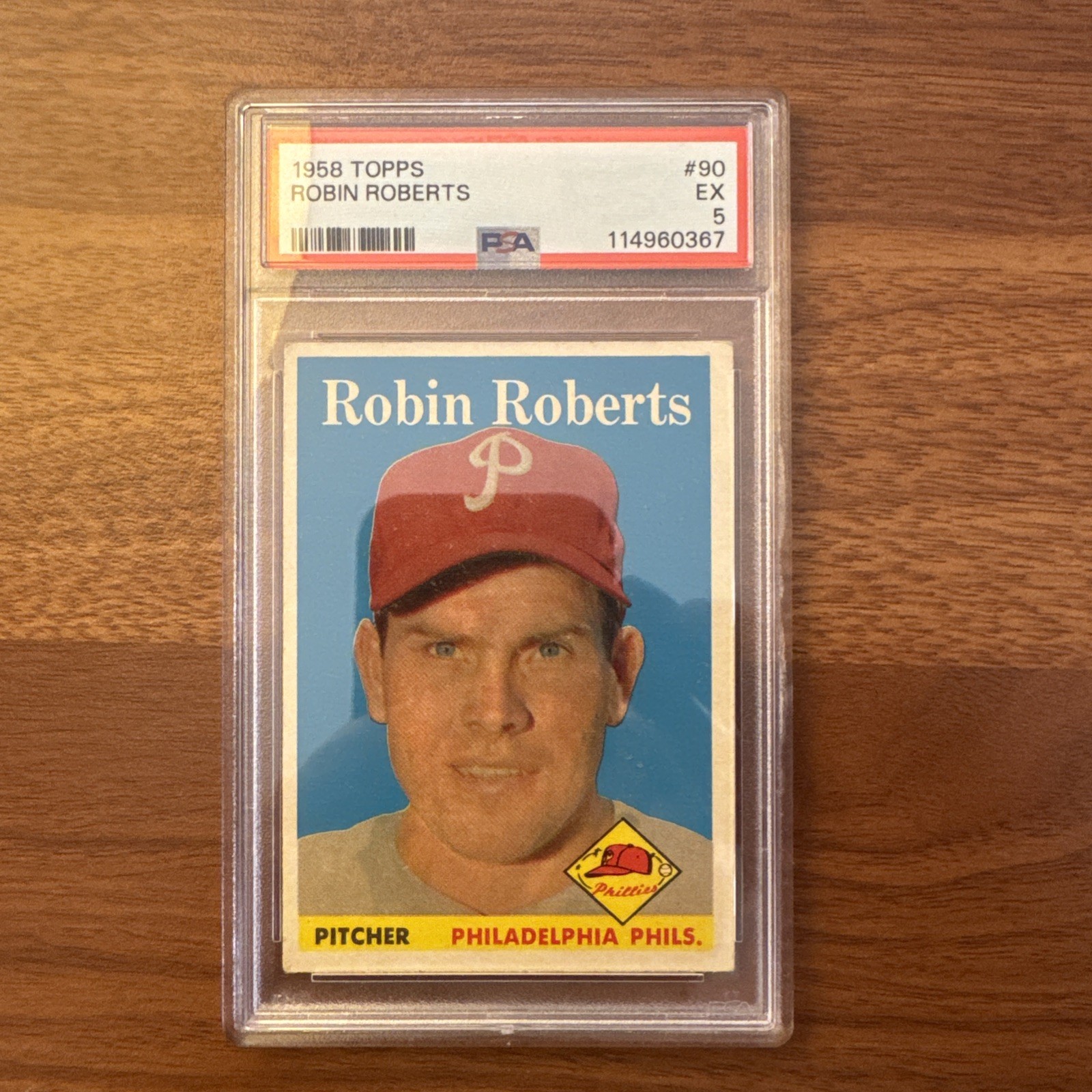Graded 1958 Topps - Robin Roberts #90 (PSA 5)
