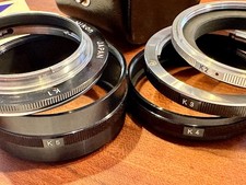 NIKON Extension Ring Set K1 K2 K3 K4 K5 with case and manual, excellent cond