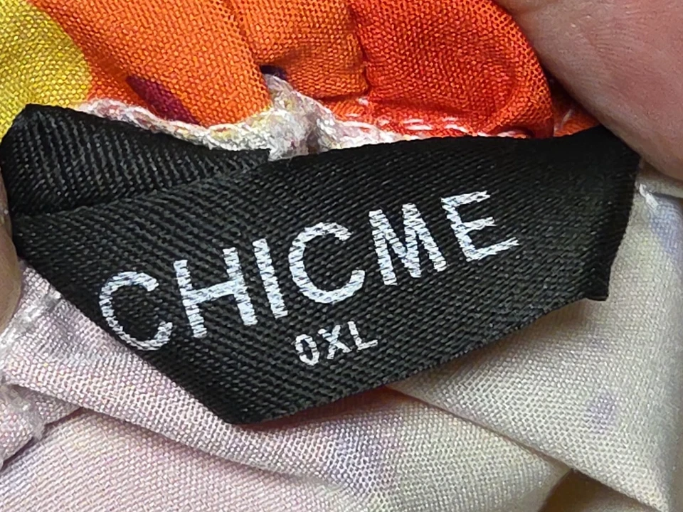 Chicme 1 Pc. Blouse & Shorts Off The Shoulder Clown Outfit Paint Splatter - Image 3 of 3