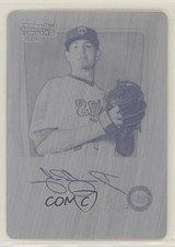 2011 Bowman Chrome Prospects Printing Plate Black 1/1 David Bromberg Dave r7d