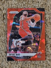2024-25 NBA Prizm Dwayne Wade Red Cracked Ice Color  Match #276 Miami Heat