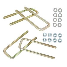 Square U-Bolts for 2.5 Wide Leaf Springs 8.75 Long 4 Piece Replacement for