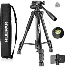 60 Inch Adjustable Tripod for Laser Levels, 4-Section Legs, 22lb Capacity