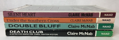 Lot of 4 Claire McNab Mystery Books Novels - Carol Ashton / NAIAD Paperbacks