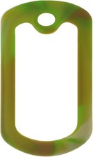 Camo Silicone Dog Tag Silencers - Noise Reduction  Scratch Protection - 5 Pack