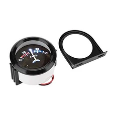 DC 12V Ammeter Guage,2 inch 52mm Car Ammeter Voltmeter 60-0-60A AMP Gauge Volt 
