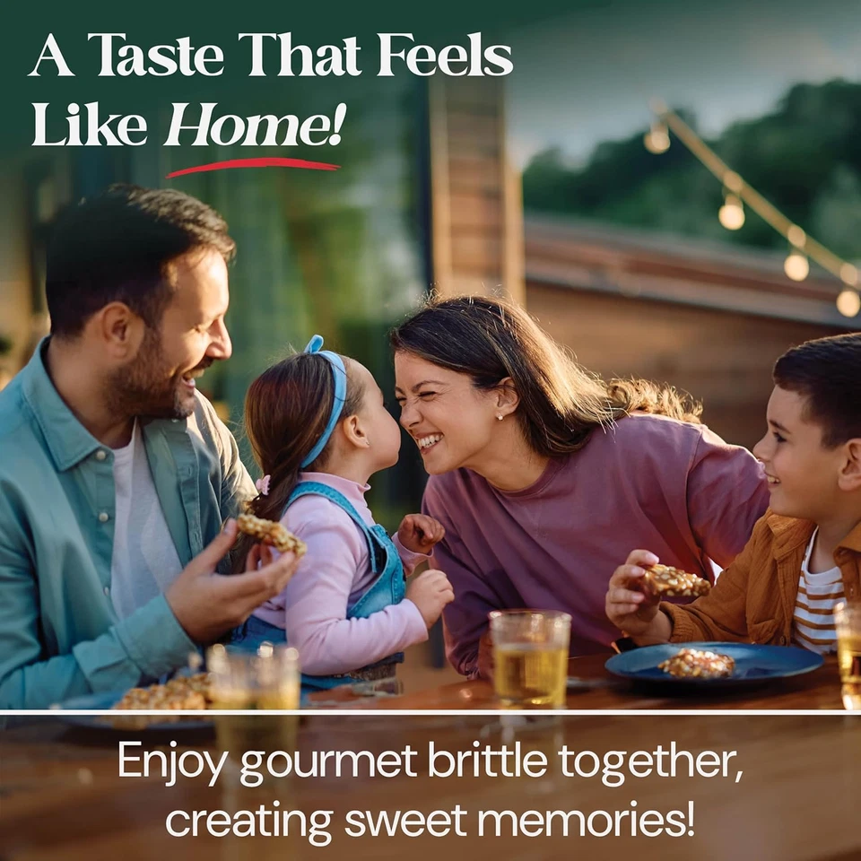 Caramelo quebradizo de maní, hecho a mano cacahuete antiguo quebradizo hecho con miel, todo Foto 4 de 4