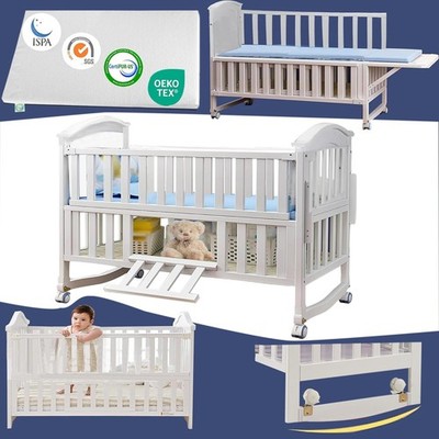 Portable Mini Baby Crib in with Memory Foam Mattress(38