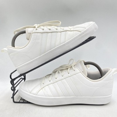 Adidas VS Pace Triple Weiß Turnschuhe Größe UK 8 Herren Leder Low Top DA9997