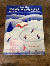 Winter Wonderland Sheet Music 1947 By Dick Smith Children's Edition Vintage 40s