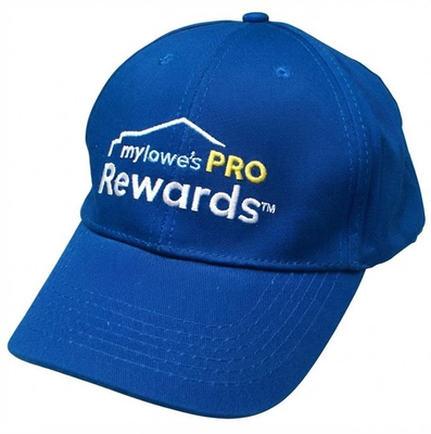 #ad Lowes Pro Rewards Employee Uniform Hat Cap blue Adjustable Snapback NEW $14.44