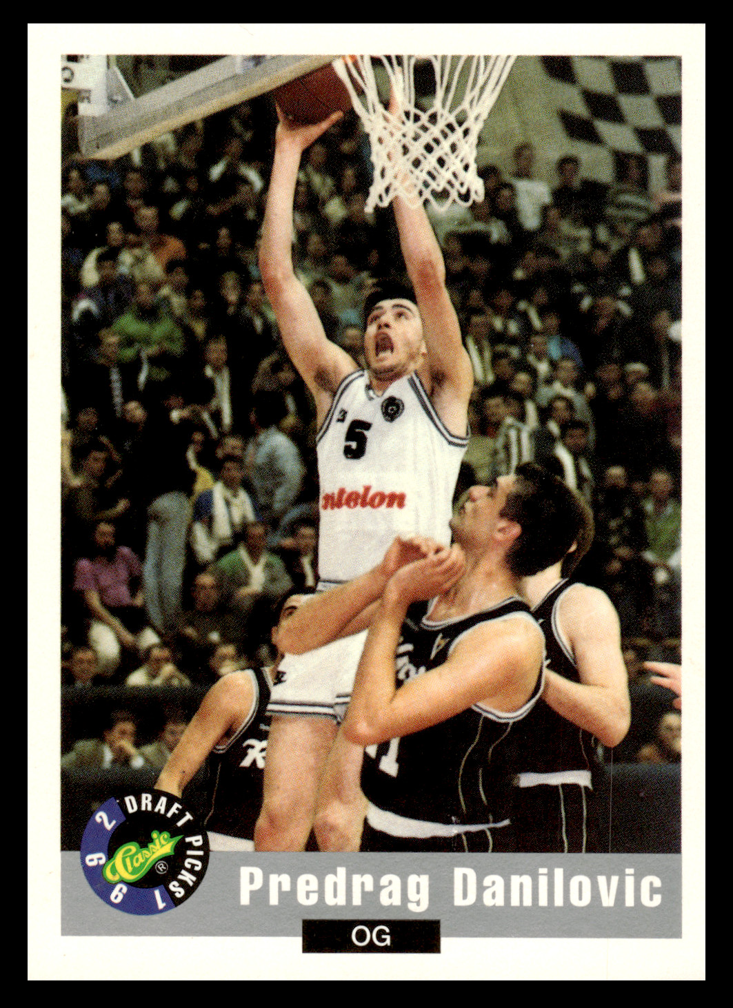 1992-93 Classic Draft Predrag Danilovic #93 Yugoslavia NBA Basketball