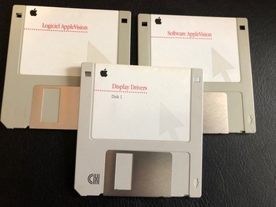 AppleVision / Display Drivers Lot of 3 Diskettes / Macintosh Computer Software