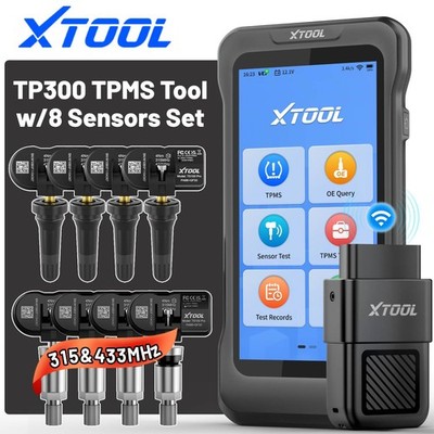 XTOOL TP300 TPMS Programming OBD2 Scanner Dianostic Tool Code Reader w/8 Sensors