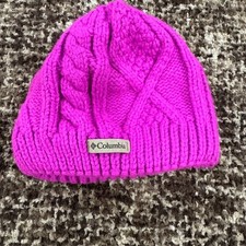 Columbia Kids' Pink Knit Beanie Lined 6 Years
