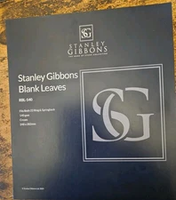 Stanley Gibbons 25 Blank Leaves. Springback Or 22 Ring Leaves