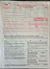2024 IRS Tax Form 1096 Annual Summary and Transmittal for 1099's to IRS 