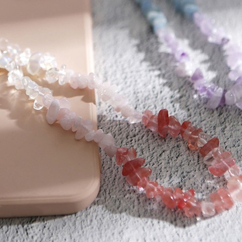 2 Pcs Kristall -Edelstein -Schlüsselkette Dekoratives Telefon Lanyard - 第 4/12 張圖片