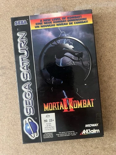 Mortal Kombat II MK 2 - SEGA Saturn Game CIB with Mint Disc *FREE Next Day Post*