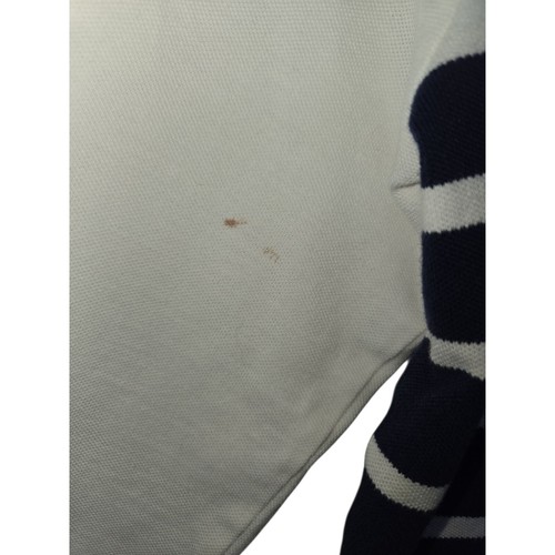 Lady Hagen Golf Polo Shirt Striped 3/4 Sleeve Button Up Hydro-Dri White Blue M - Picture 5 of 8