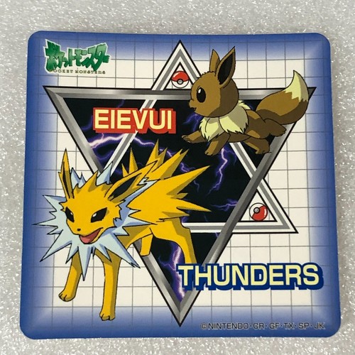 Pegatina promocional vintage Pokemon 1998 Meiji - Jolteon Eevee #2623 - Imagen 2 de 3
