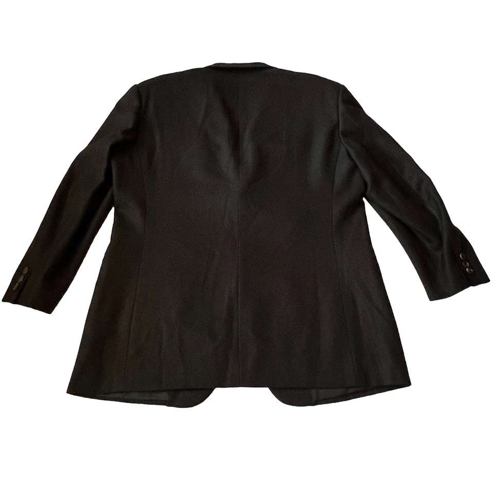 Chaqueta Blazer Pal Zileri Para Hombres Cachemira Dos Botones Negra Talla EUR 54 US L 44 Foto 2 de 4