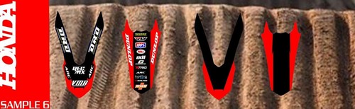 Honda trim kits for crf250 crf450 450 front and rear fender graphics cr125 cr250 - Picture 7 of 10
