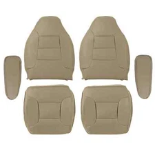 For Ford Bronco 1992-1996 Eddie Bauer Driver&Passenger Complete Seat Covers Tan