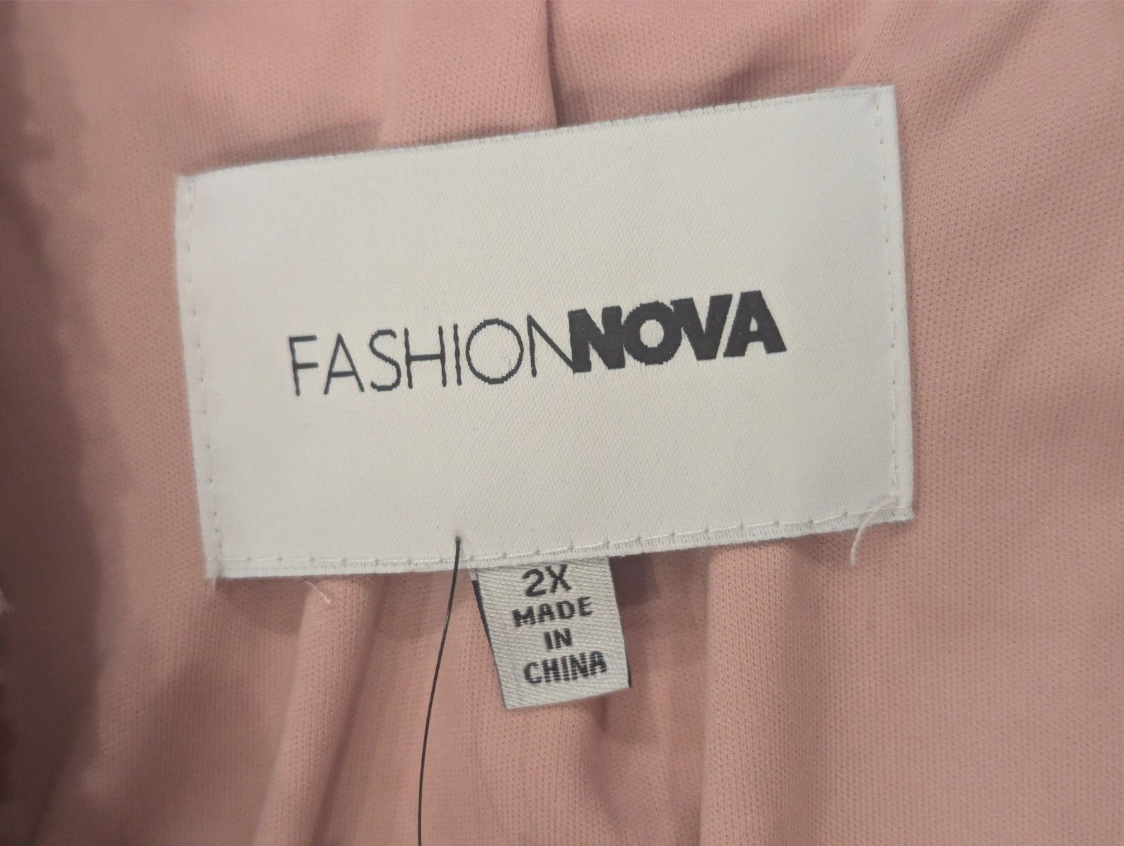 Fashion Nova Women's Keep Each Other Warm Sherpa Coat Blush Pink size 2X image 4