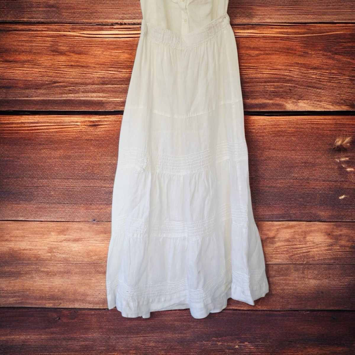 スカート 120% Lino White Cotton Skirt 120% Lino Skirt 42 Linen Light White Size S | eBay