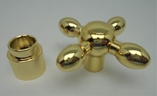 Davinci Carlyle Supply Valve Cross Handle W/ Escutcheon Polished Brass NOS P144