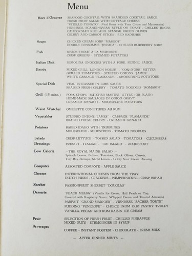 Holland America ss Rotterdam 1981 Around the World Cruise 11 Menus w Chef Notes - Picture 8 of 12
