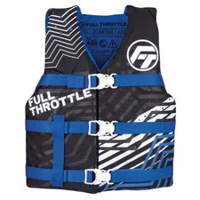 Full Throttle Youth Nylon Life Jacket - Blue/Black 112200-500-002-22 