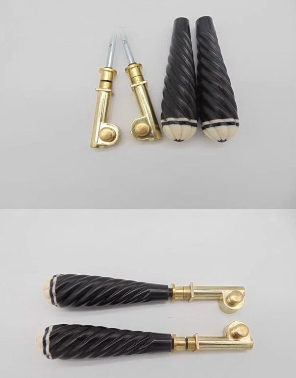 Ebony  erhu shaft Erhu mechanical shaft short type with copper  Erhu short shaft - Image 4 of 4