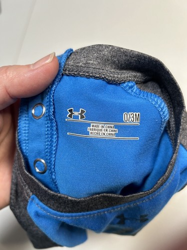 Under Armour 0-3M Baby Boy LS Shirt - Picture 4 of 5