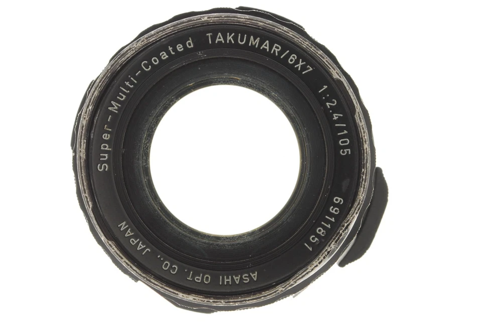 [EXC+4] Lente Pentax 6x7 67 cámara fotográfica TTL Finder SMC T 105 mm f/2,4 de JAPÓN Foto 3 de 4