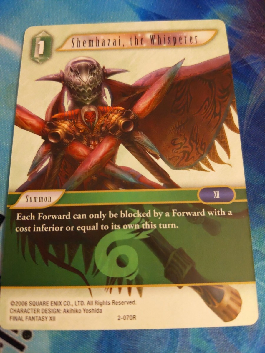 その他 Final Fantasy Cards Final Fantasy TCG Opus II Shemhazai, The Whisperer 2-070R | eBay