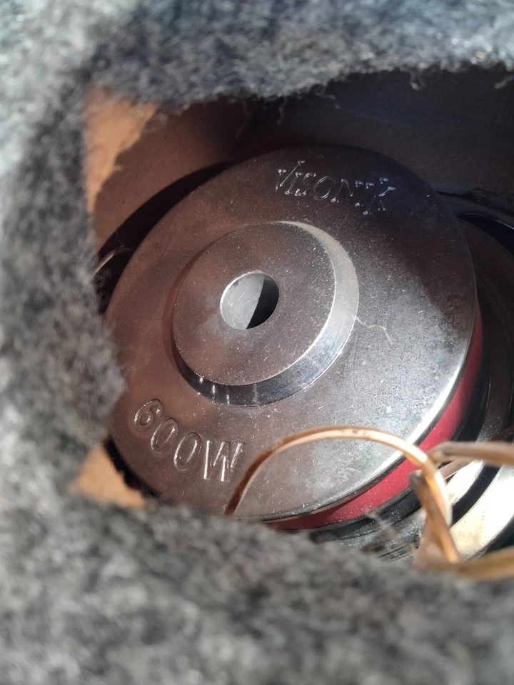 Visonik 2 600w doble subwoofers caja recogida local solamente Foto 4 de 4