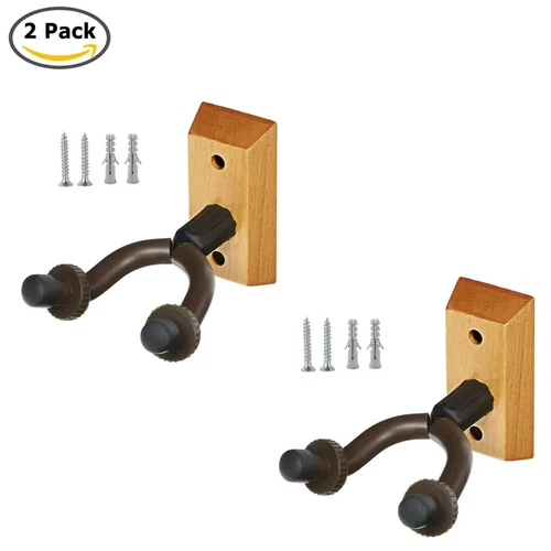 2-PACK Guitar Wall Mounted Hanger Holder Shotgun Hanger Baseball Bat Rack Holder