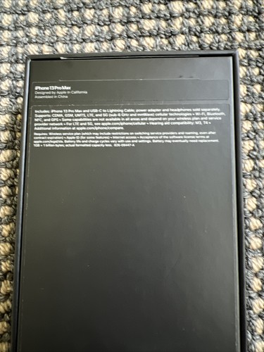 Boite vide iPhone 13 Pro Max - Photo 2 sur 3