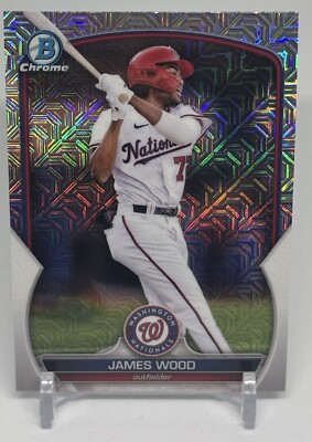2023 Bowman #BCP-129 James Wood Chrome Prospects Mojo Refractor