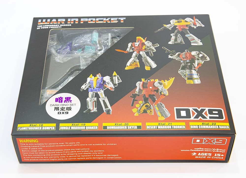 DX9 War In Pocket Dinobot Set X18/19/20/21/22 Bumper Quaker Skyer