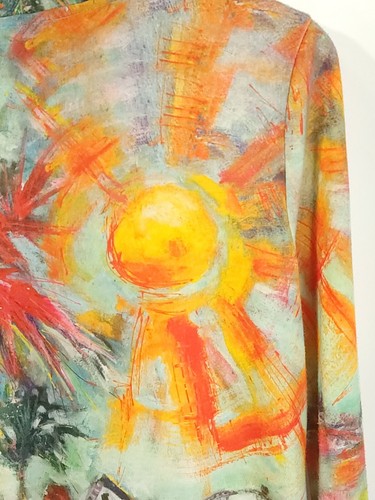 Chaqueta Leoma Lovegrove Para Mujer Mediana Cremallera Frontal Multicolor Estampado Palmera Casa de Campo - Imagen 12 de 17