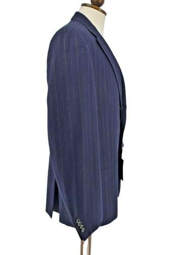 NWT Polo Ralph Lauren Men's Striped Navy Suit 3B 38R Luxury Wool € 1K Lined - Picture 4 of 24