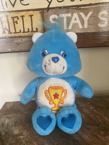 Peluche peluche 10" vintage Care Bears Champ Bear 2002 - Foto 1 di 8