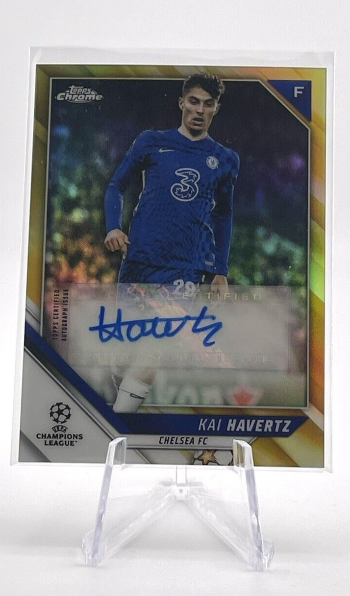 Kai Havertz 2021-22 Topps Chrome UEFA Gold Autograph /50 #CA-KH