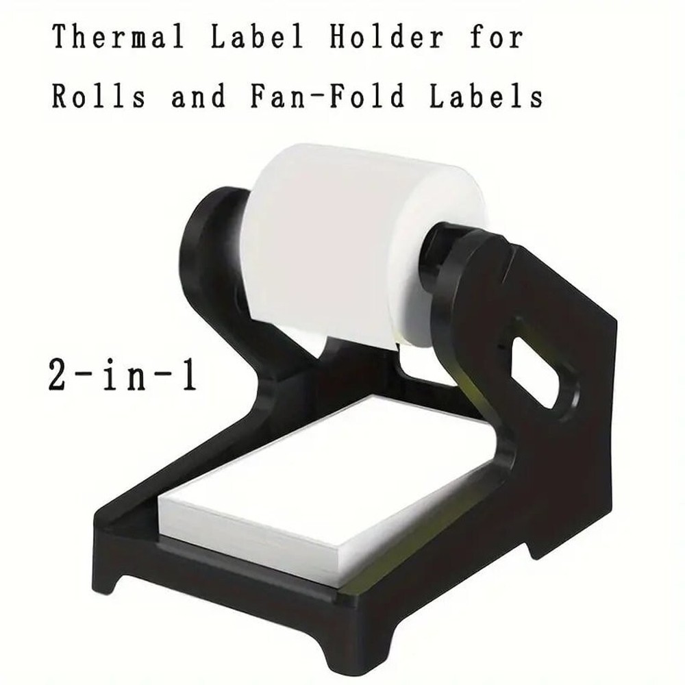 Thermal Label Holder for Rolls and Fanfold Shipping Labels Organizer
