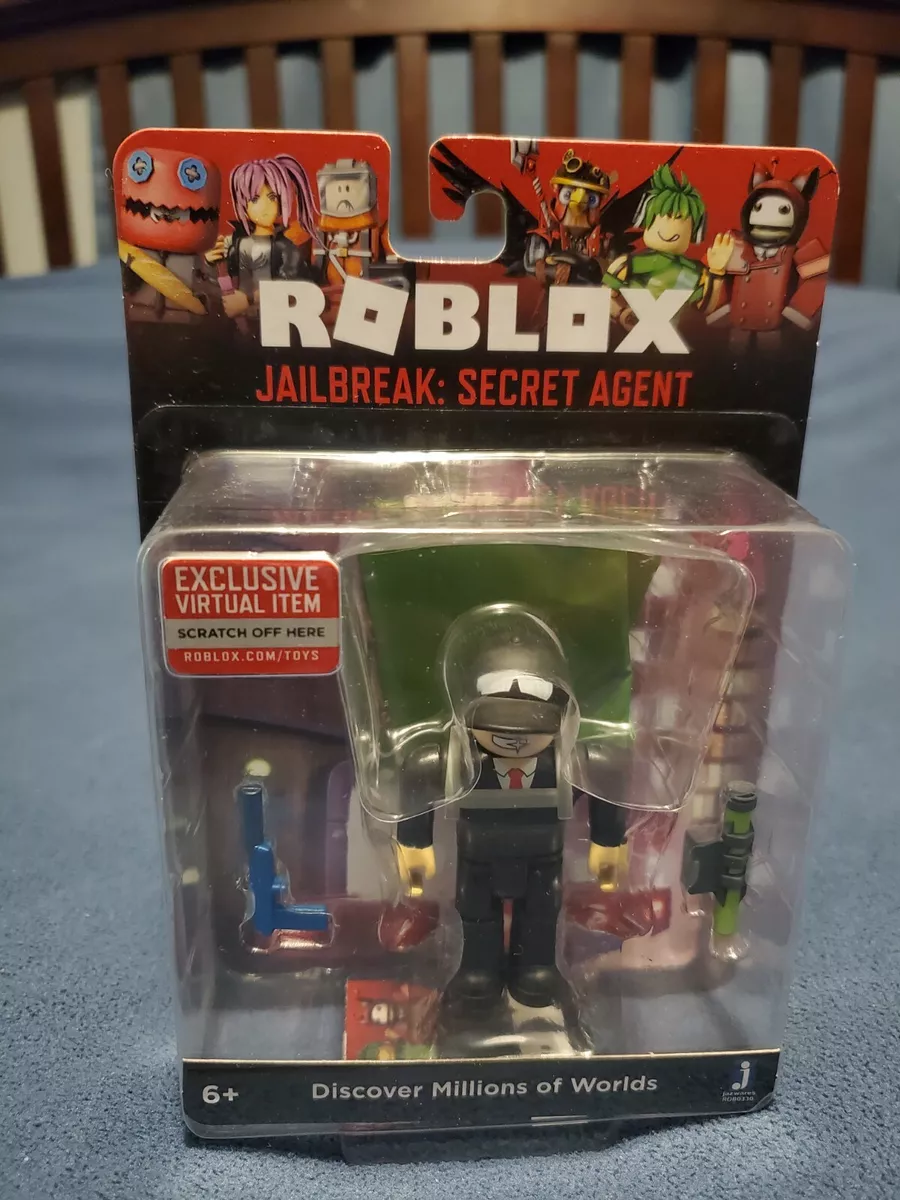 Roblox Action Collection - Jailbreak: Secret Agent + Two Mystery Figure  Bundle 