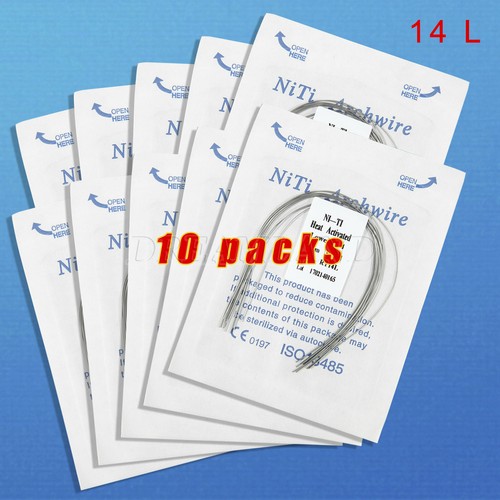 100 PIEZAS Alambre de arco redondo activado térmicamente NITI forma ovoide de calor dental o - Imagen 7 de 22