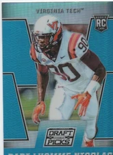 2016 Prizm Draft Picks BLUE PRIZM #211 Dadi Lhomme Nicolas Virginia Tech RC 15